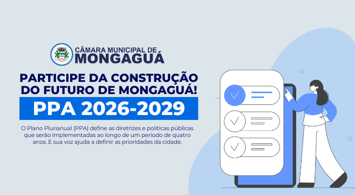 Preencha o formulário participativo do PPA 2026 - 2029