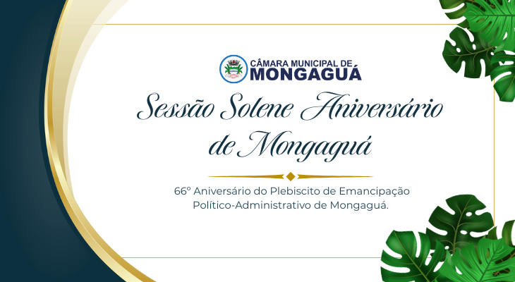 Sessão Solene celebrará os 66 anos de emancipação político‑administrativa de Mongaguá