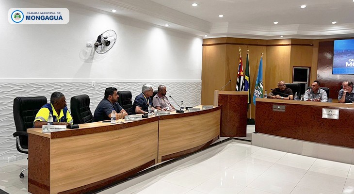 Reunião com a Sabesp é realizada na Câmara Municipal