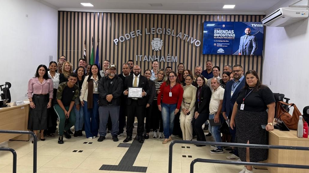 Câmara de Mongaguá participa de palestra sobre Emendas Impositivas na Atuação Parlamentar